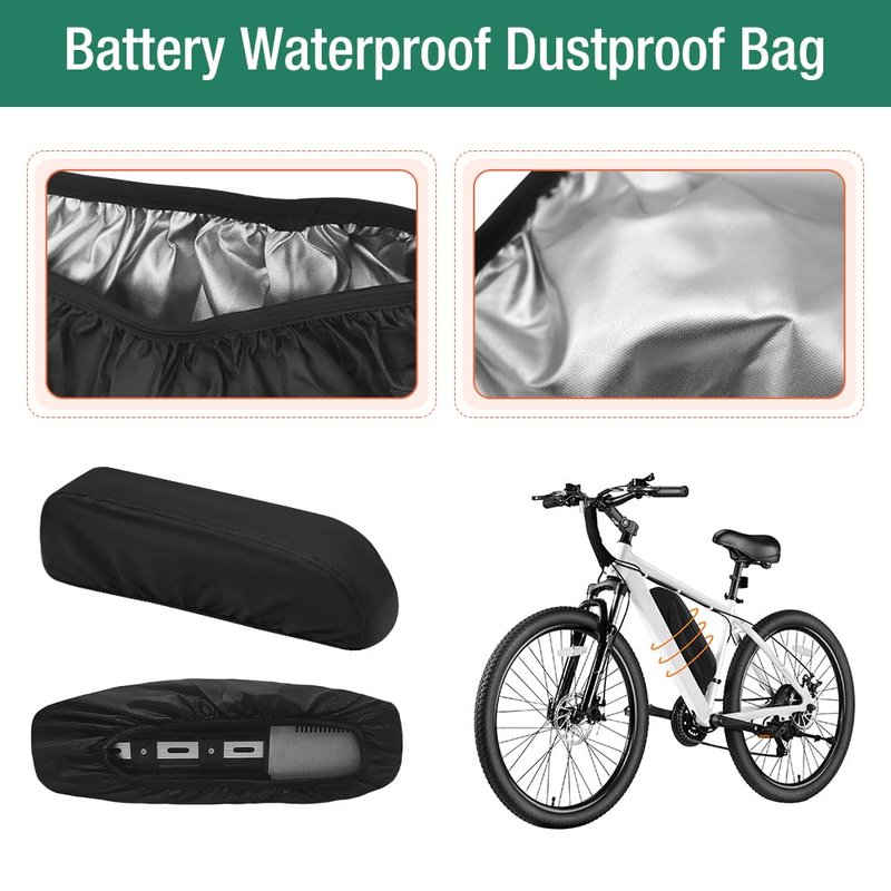 XIUWK 2Pack Waterproof Battery Bag for Rectangular Batteries