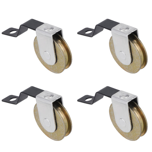 4 Pcs Sliding Screen Door Tension Springs for College Doors, 1 Inch Heavy Duty Screen Door Roller Replacement with Concave Steel Ball Bear Replaces B638 B687 B639 B756 Top and Bottom Wheels