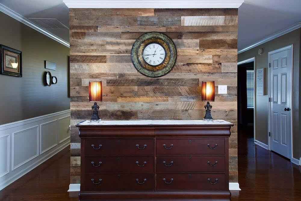 Authentic American Barnwood - 100% Reclaimed Barn Wood Wall Planks, 36 inch Length, Multi-Width, DIY Accent Wall for Home, Office or Business, 10 Square Ft.