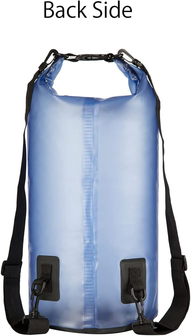 Skiennix Waterproof Dry Bag - 20L Roll Top Backpack for Kayaking & Boating - Stylish Blue