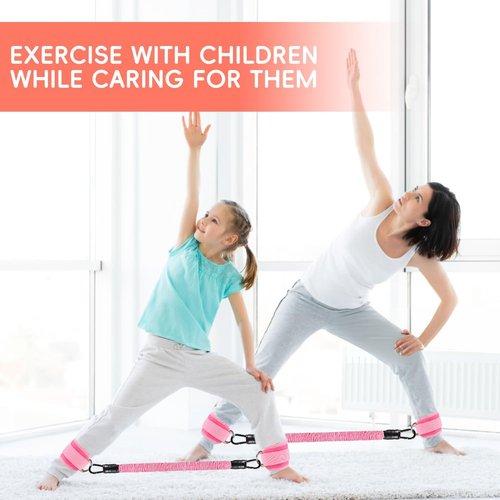 Ankle Resistance Bands Set by [Brand Name] - 11 Pcs Glutes Workout Bands with Cuffs for Home Exercise
