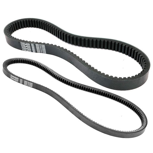 Roykaw Golf Cart Clutch Drive Belt & Starter Generator Belt Kit Compatible with EZGO TXT Medalist 1994-2013 with Robin Engine 4 Cycle Gas Golf Cart, OEM# 72054G01,72024G01,72025G01,26414G01