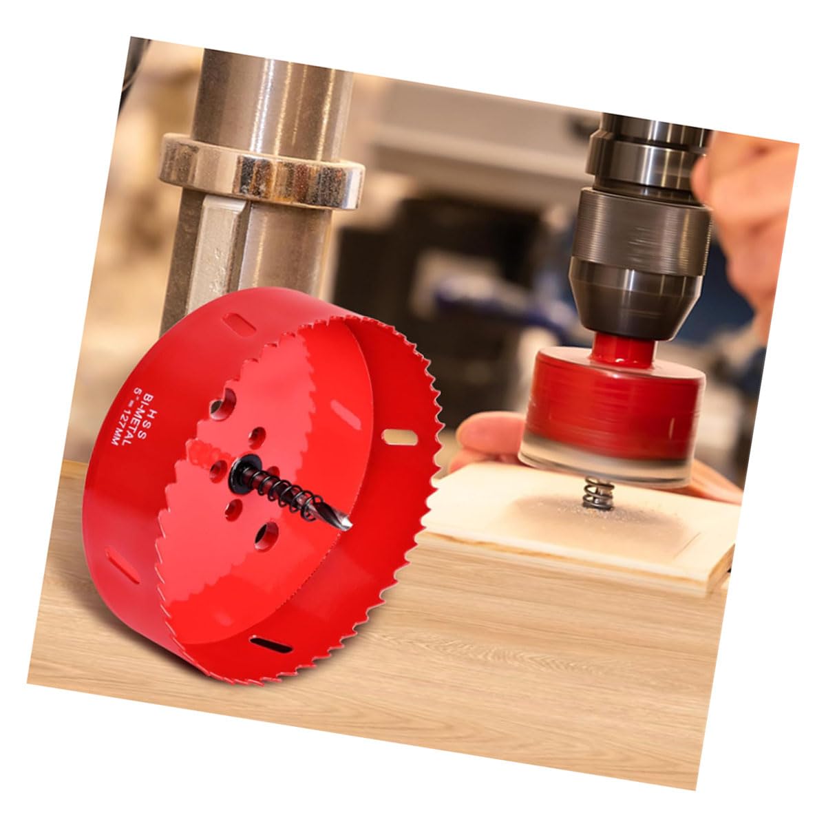 4 Inch / 102mm HSS Bi-Metal Hole Cutter with Pilot Drill Bit, Hole Saw for Wood, Plastic, Drywall, Metal Sheet