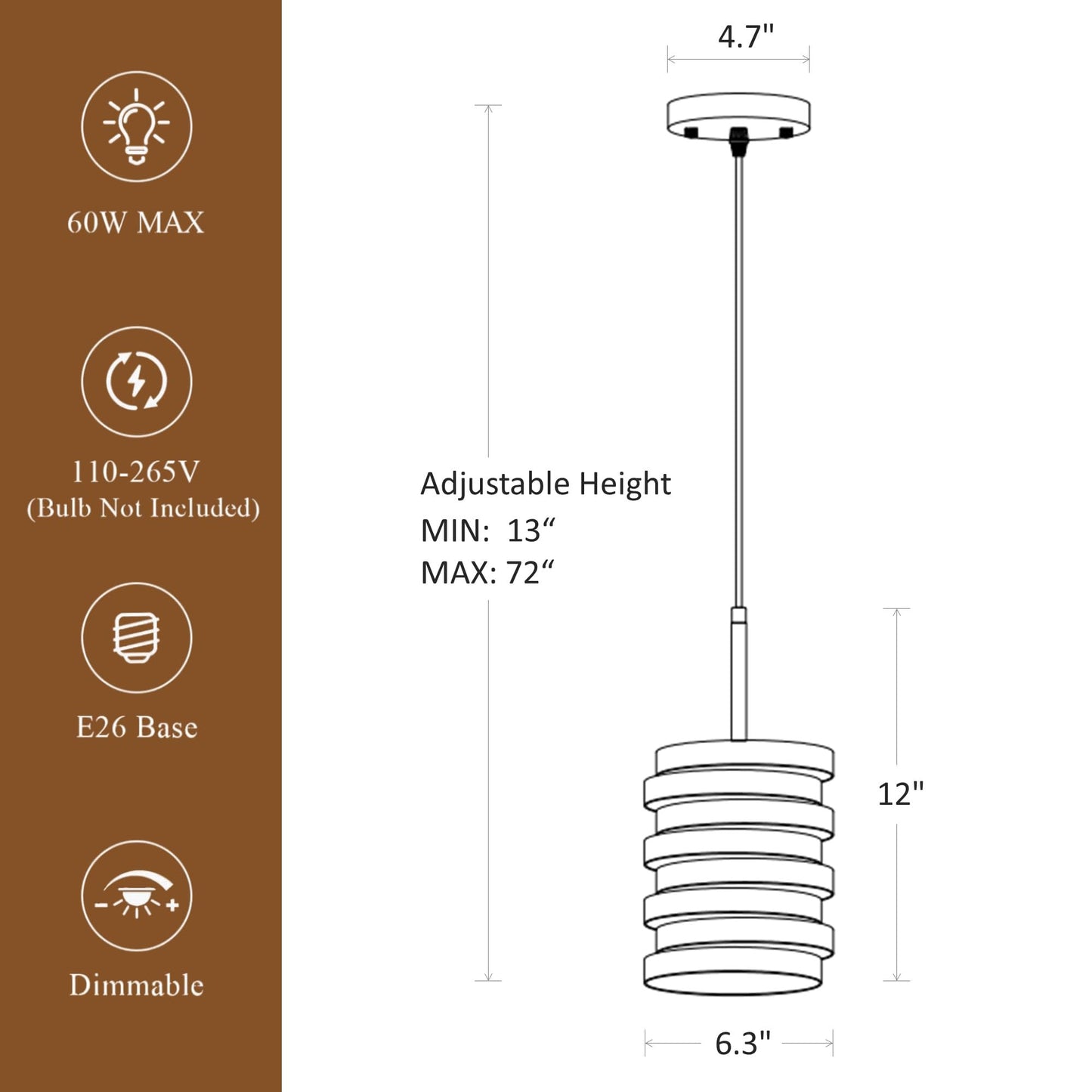 CNRATYE Modern Farmhouse Pendant Lights Kitchen Island, Industrial Multiple Rings Hanging Pendant Light Fixtures for Sink Bar Entrance Bathroom Hallway, Black with Gold Interior