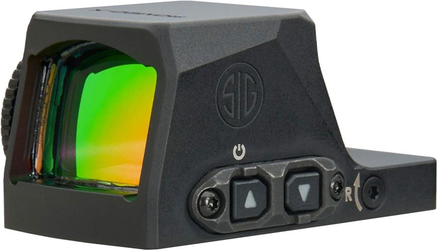 SIG SAUER Romeo-X Pistol-Mounted Reflex Sight - Durable, Lightweight, Waterproof Design with 15 Illumination Settings
