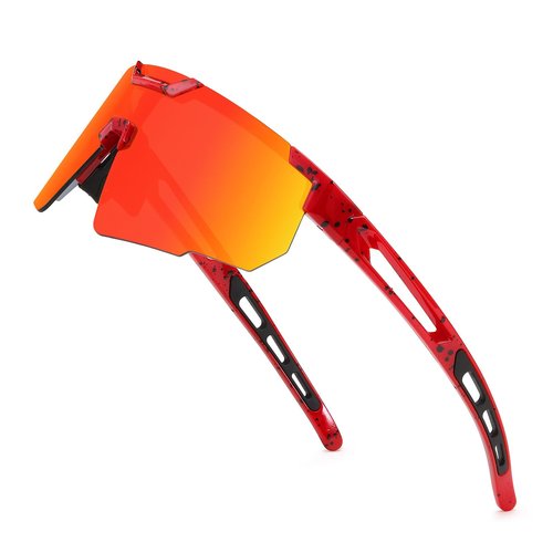 BUYAGE Sports Sunglasses for Men Women, Baseball Sunglasses Youth Large Frame 80s Softball Running Cycling Visor Glasses