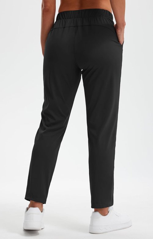 Libin Women's Golf Pants - 4-Way Stretch 7/8 Ankle Joggers with Pockets for Yoga & Casual Wear