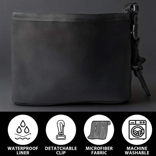 HIOBptee Portable Golf Club & Ball Cleaning Kit - Golf Cleaning Pouch with Towel, Lightweight Hanging Golf Accessory for Bag