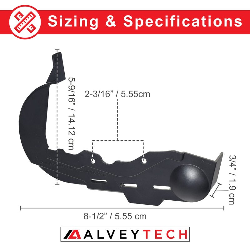AlveyTech Chain Guard - Fits The Razor E100/E125 (Versions 33+), E100 Glow (Versions 1-46+), E150 (Versions 18+), E175 (Versions 26+), and eSpark, Electric Scooter Plastic Protector Guide Cover