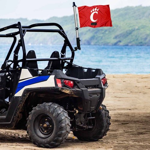 College Flags & Banners Co. Cincinnati Bearcats Golf Cart Flag Pole and Holder Mounting Bracket