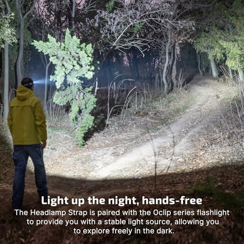 OLIGHT Oclip Series Headlamp Strap, Rotating Light Holder That Supports 160 Degree Rotation, Nylon Strap, Only Compatible with Oclip/OclipPro/OclipUltra