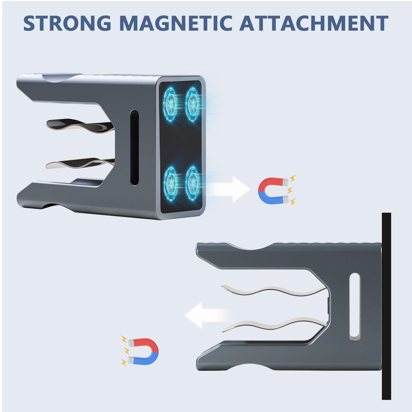 Lifarsculp Magnetic Holder for Golf Carts, Sturdy Aluminum Alloy & Stainless Steel. Secures Gear on Golf Carts, Beach Chairs, Fishing Rods, Boats, Patio & More!