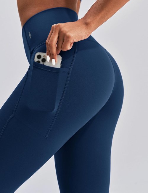 K-Swiss Women's Leggings - Soft Stretchy High Waist 25" Yoga Pants with Pockets for Casual Workouts