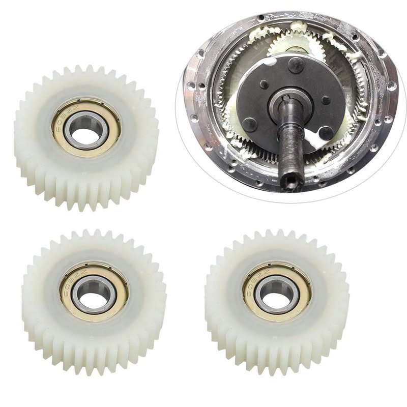 Odorkle 3PCS E Bike Motor Gear,Durable Nylon 36 Tooth Motor Gear Clutch Equipment Tool Replacement Accessory, Odorklenvbp5z4h6a