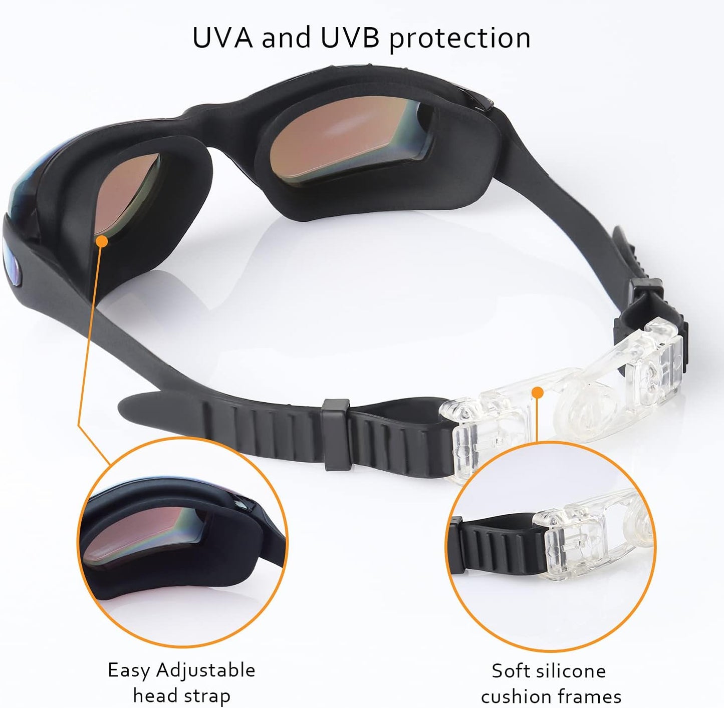 Skiennix Kids Swim Goggles - UV Protection & Anti-Fog Design | 4 Pack for Ages 6-14
