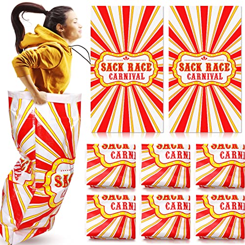 12 Pcs Adult Potato Sack Race Bags 24x40 inch Outdoor Lawn Games Equipment