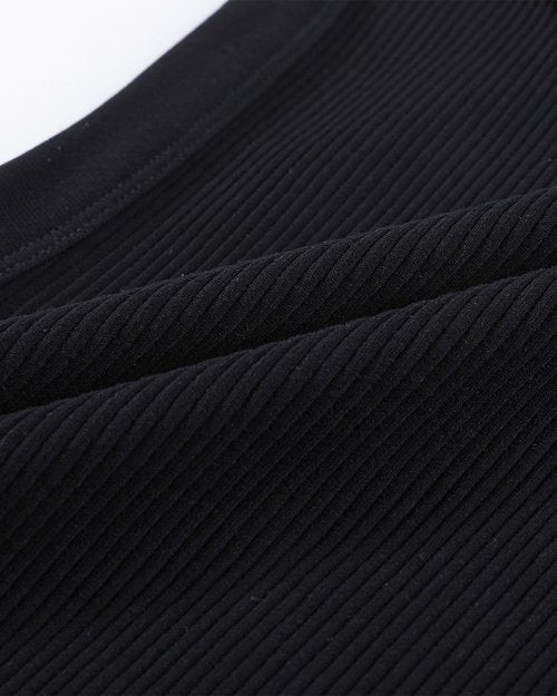 AUROLA Essentials Rib Seamless Sleeveless Tank - Women's Active Crop Top with Subtle Logo | Comfortable Fit