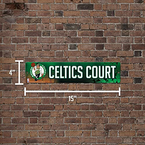 Boston Celtics Plastic Street Sign - 3.75 x 16 Inches