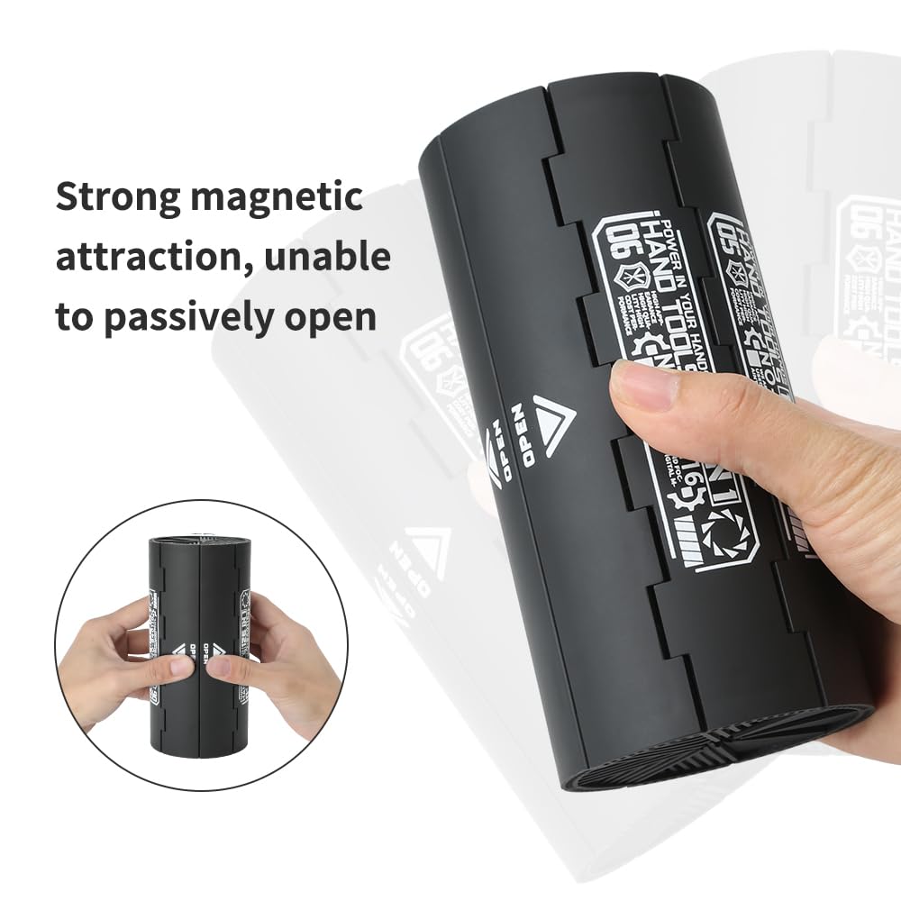 YitaiIns Mini Screwdriver Set 126 Magnetic CR-V Bits with Mechanical Reel Design, Ergonomic Anti-Slip Handle, Precision Tools for Laptops, Phones, Game Consoles, Watches, and Electronics