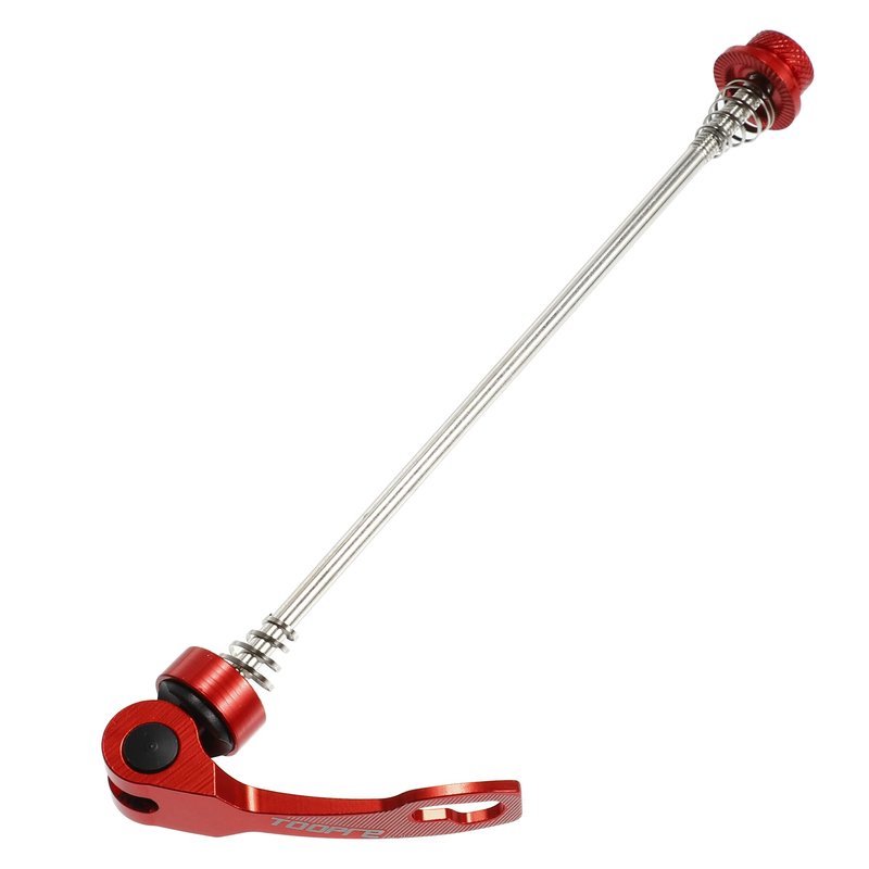 X AUTOHAUX 1 Pair Front Rear Bicycle Quick Release Axles Skewers Lever Aluminum Alloy 145mm 185mm Red for MTB Bike