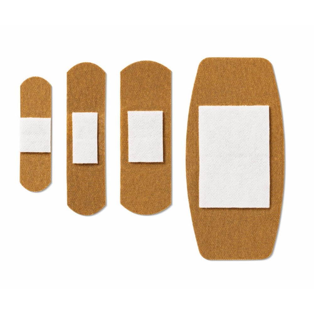 CURAD Flex-Fabric Adhesive Bandages, Assorted Sizes, Durable and Flexible Protection, 100 Count (Pack of 6)