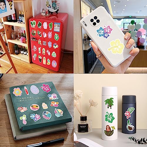 100PCS Coconut Girl Stickers - Waterproof Vinyl Decals for Teens