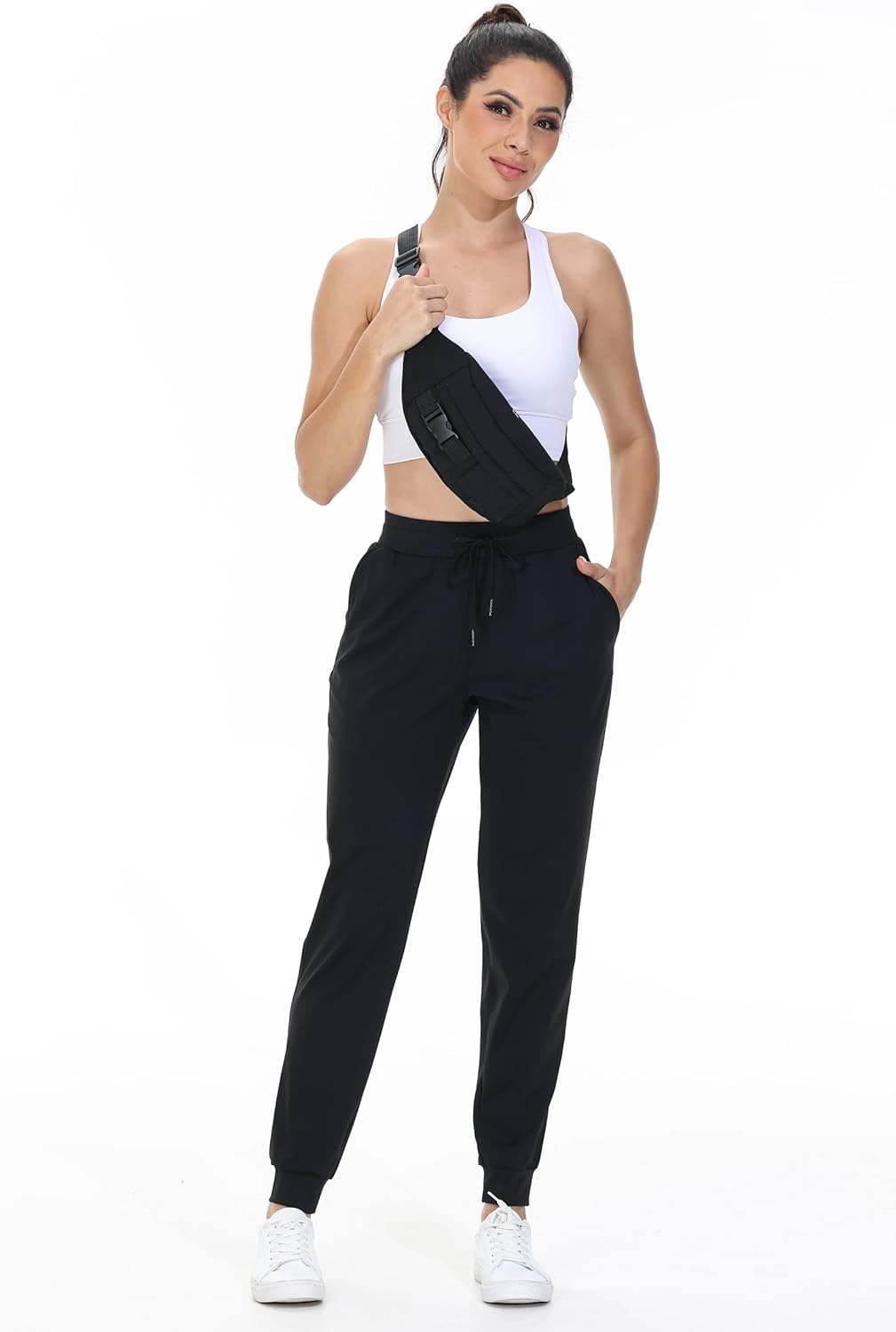 Skiennix Women's Athletic Joggers - Comfortable Track Pants for Gym & Travel | Casual Stretch Fit