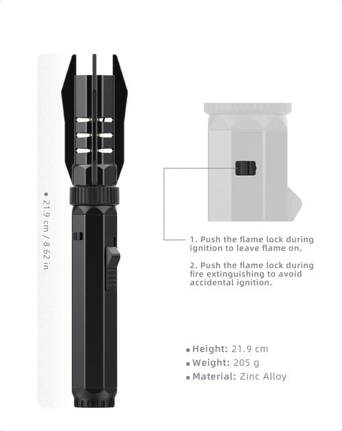 Lightsaber Torch Lighter, Torch lighters Butane refillable, Giant Camping Firework Jet Flame Lighter, Cool Lighters for Men, Gift Box