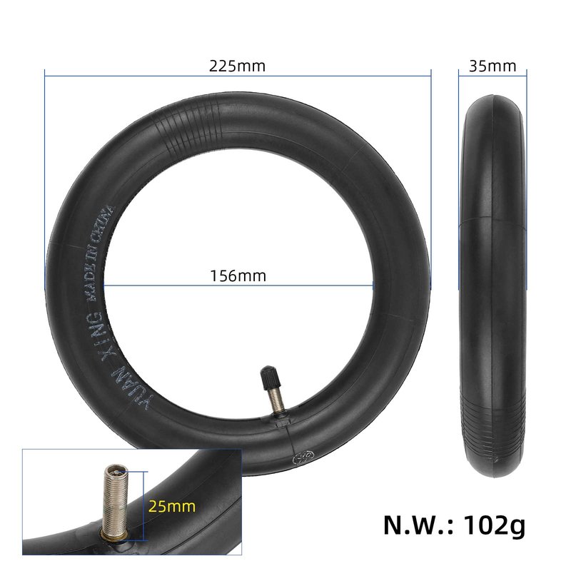 MIMIRACLE 10 x 2.125 Inner Tube Replacement 2-Pack Compatible with Segway Ninebot F Series Electric Scooters - Fits F20, F25, F30, F40