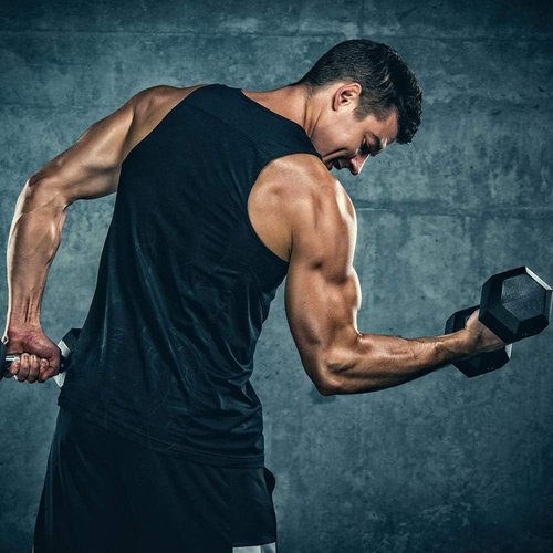 LIFERUN Dumbbells - Rubber Coated Cast Iron Hex Weights | 30-85lb Set of 2 for Home Workouts