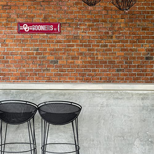 NCAA Metal Street Sign - 4" x 15" Durable Aluminum Décor