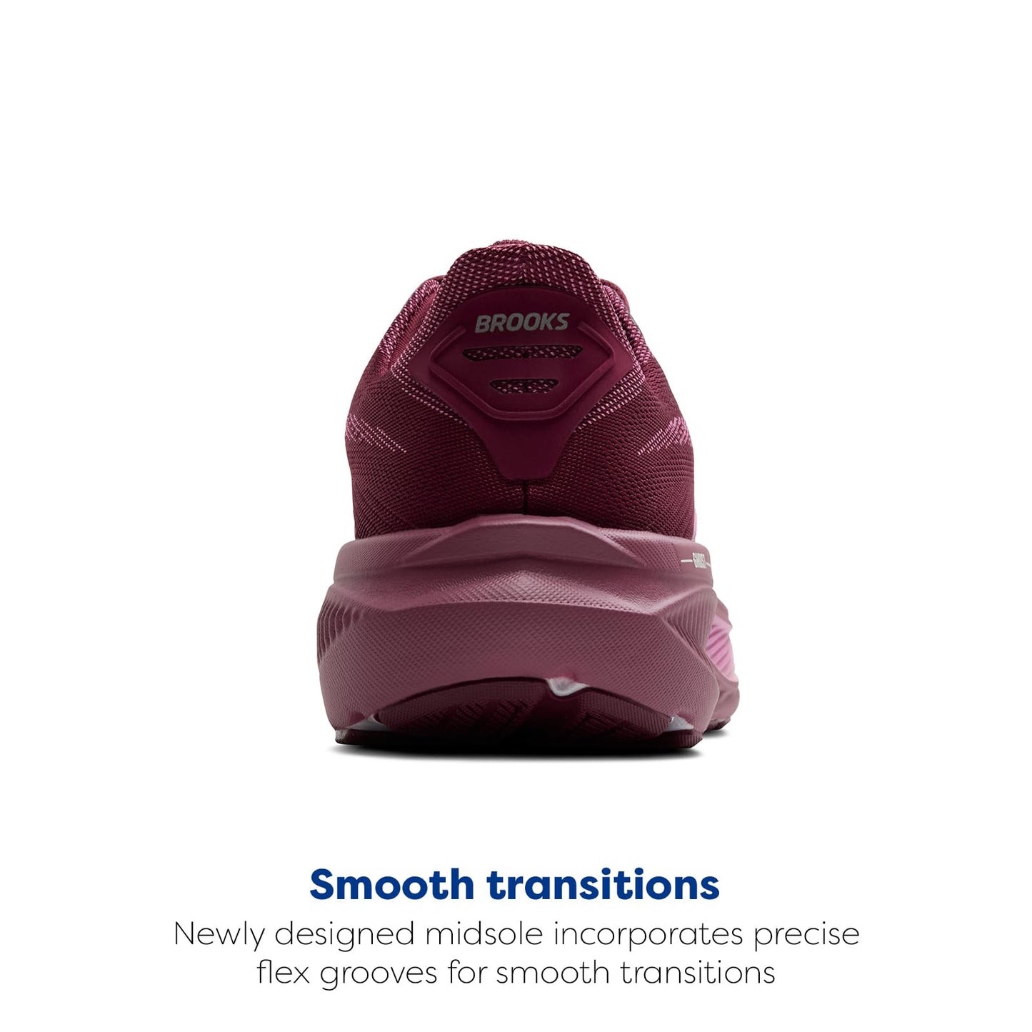 Brooks Women’s Ghost 17 Neutral Running Shoe - Burgundy/Pink/Green - 8 Medium