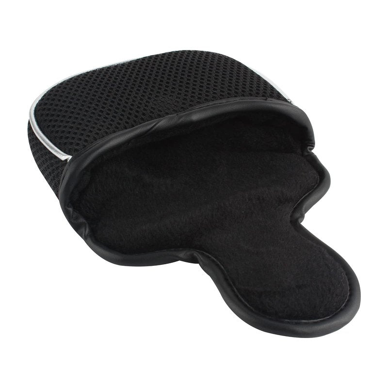 Andux Mesh Heel-Shafted Mallet Putter Cover Golf Putter Head Covers Black, Square MT/TG14