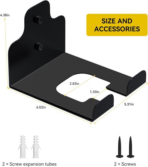 JNIHEEP Garage Organizer - Wall-Mounted Trimmer Rack for Garden Power Tools | Holds Weed Whackers & Hedge Trimmers