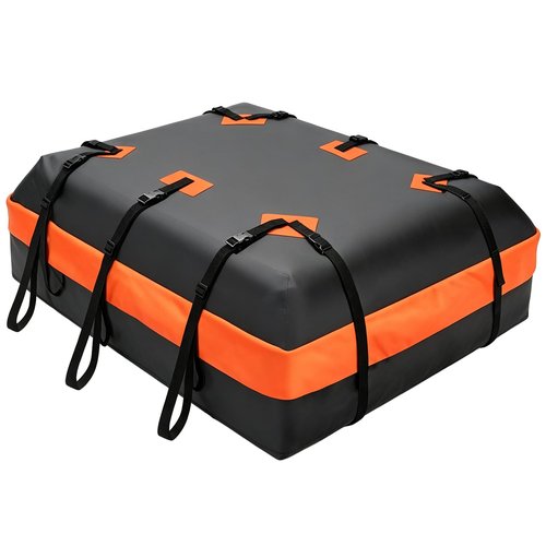 DUMOS Car Rooftop Cargo Carrier 20 Cubic Feet, Car Roof Waterproof PVC Bag, with Anti-Slip Mat,Combination Luggage Lock, Reinforced Straps & Door Hooks,Fit Vehicles with/Without Roof Racks
