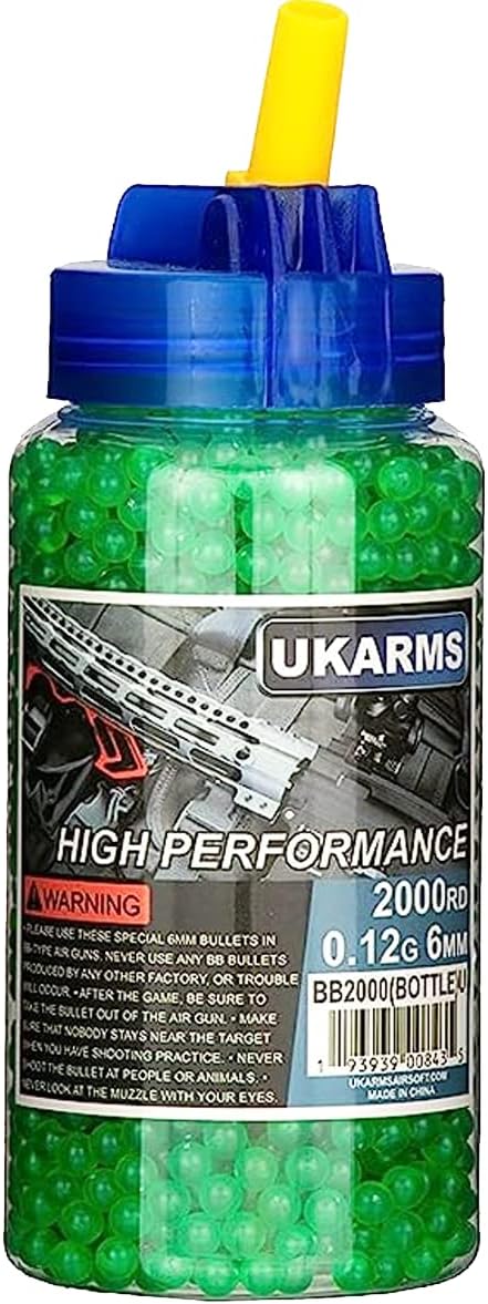 2000-Count Airsoft BB Pellets - 0.12g 6mm Precision for Enhanced Gameplay