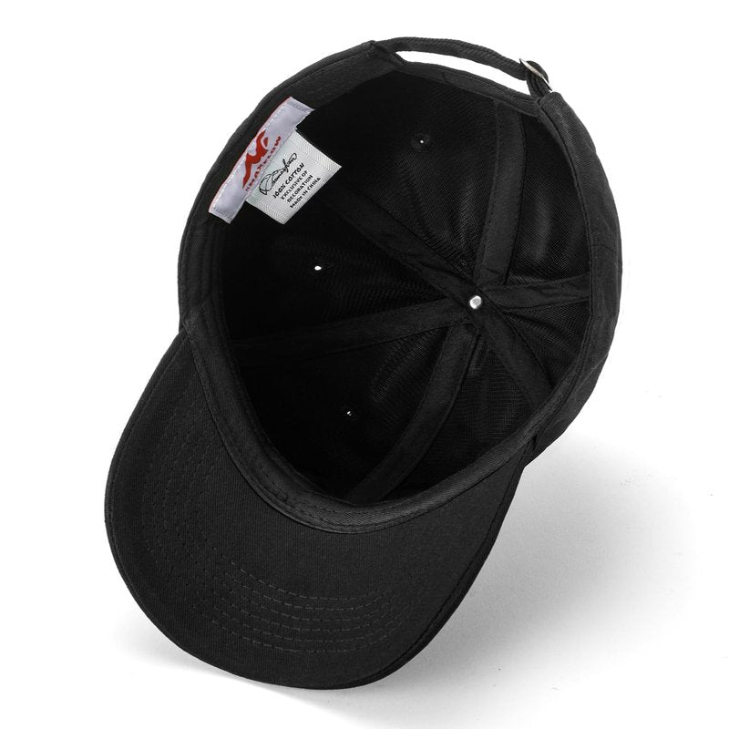 XMMAXFLOW Unisex Baseball Cap with Exquisite Pattern, Adjustable Embroidered Baseball Cap as a Delicate Gift (US, Alpha, One Size, MF09-WhiteSmileLove-Black)