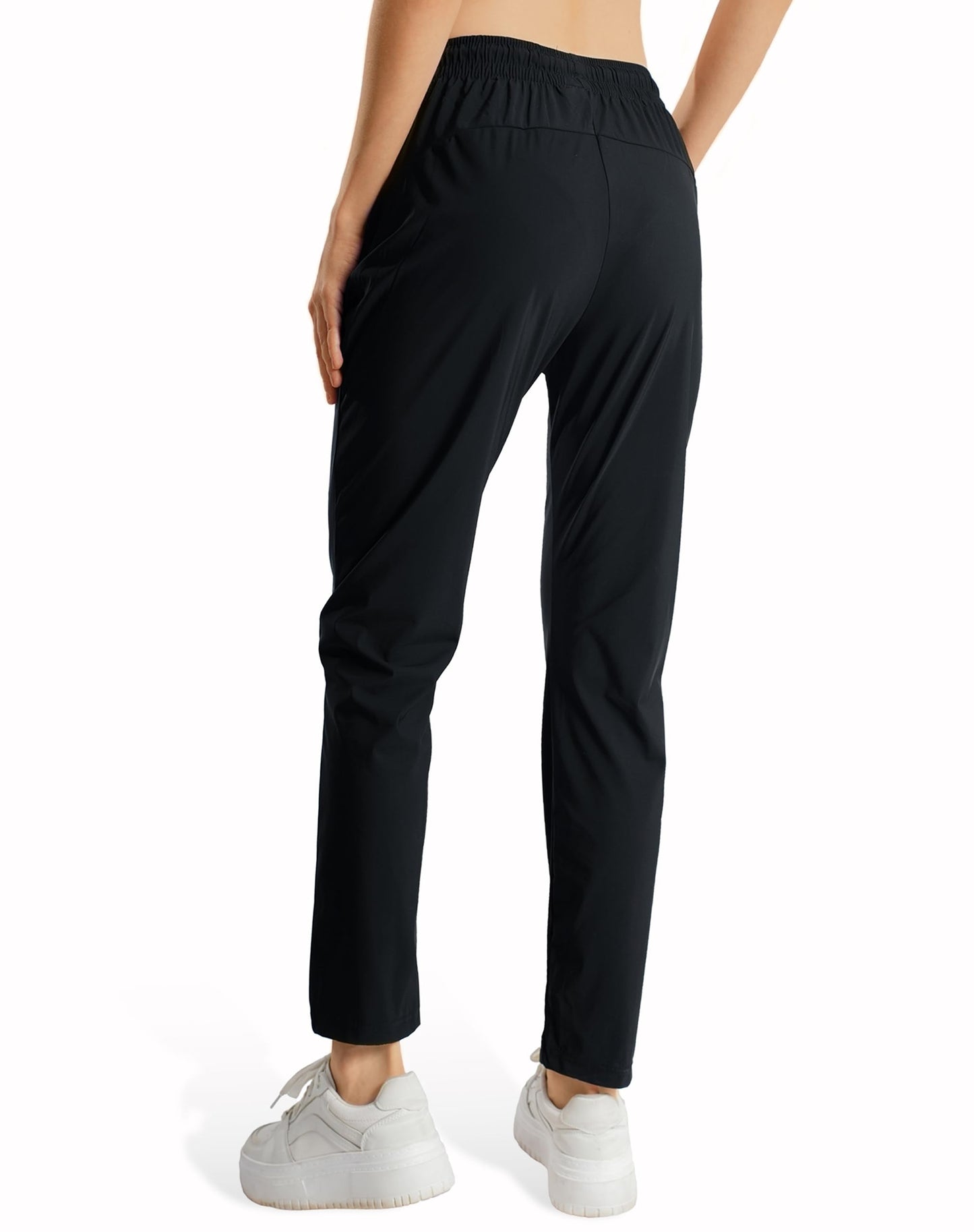New Comfys Fit StretchActive - Women's Ultra Stretch Ice Silk Quick Drying Comfort Casual Pants Over 50 (Grey,X-Large,Straight)