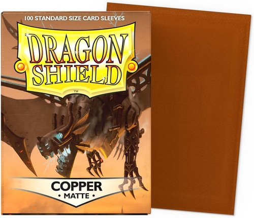 Dragon Shield | Premium Copper & Crimson TCG Sleeves - 2X 100 CT | Smooth & Tough Protection for Pokémon, Flesh & Blood, One Piece & Magic The Gathering