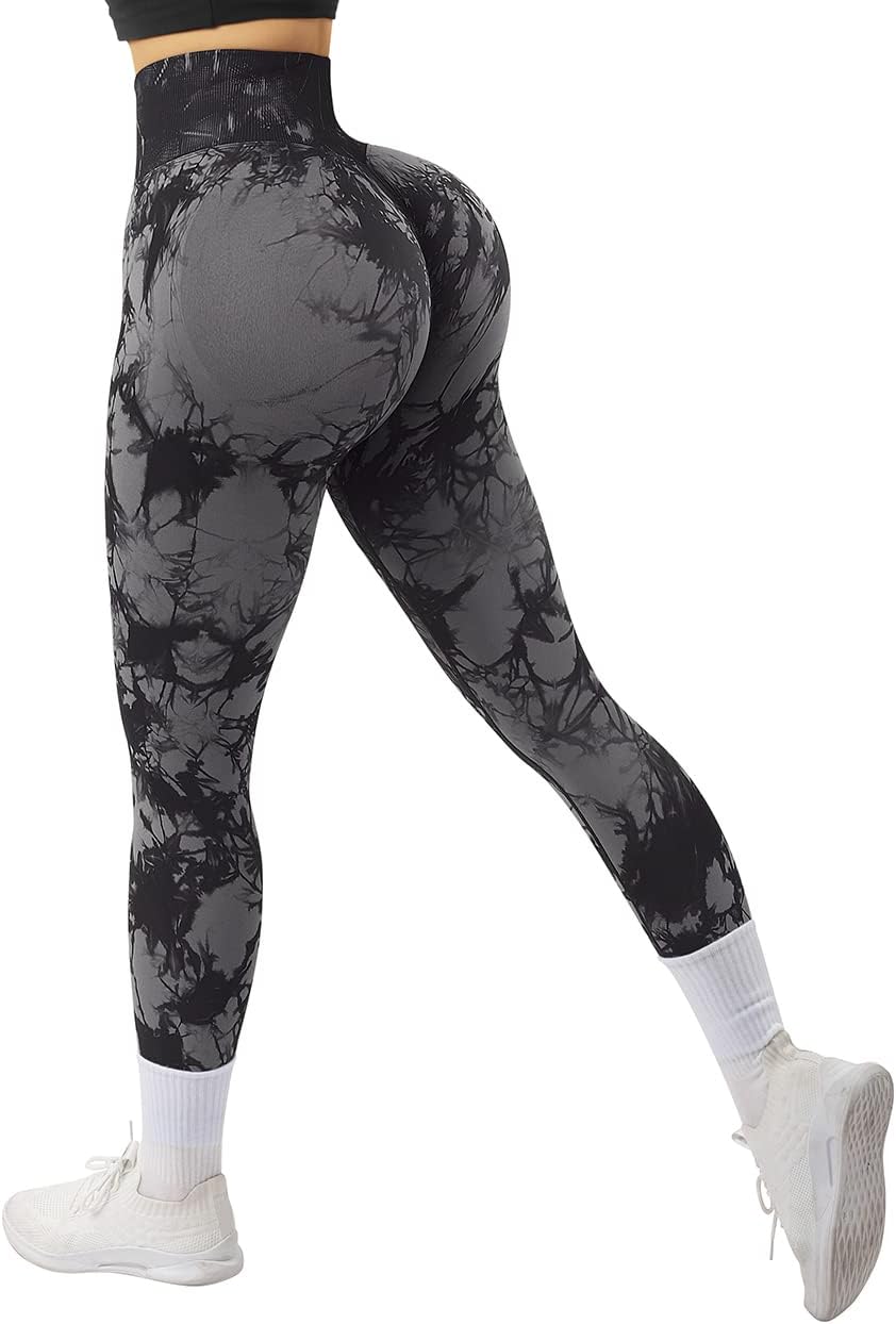 SUUKSESS High Waisted Scrunch Butt Lifting Leggings - Seamless Yoga Pants for Women