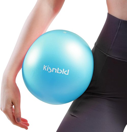 Kisnbld 9-Inch Mini Pilates Ball - Anti-Burst, Slip-Resistant Yoga Ball for Stability & Core Strength