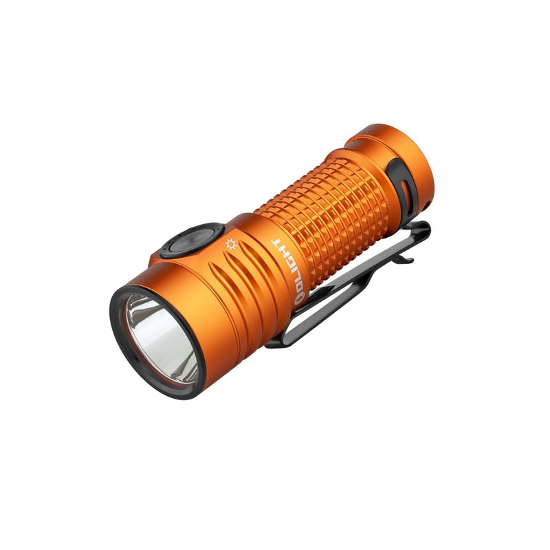 OLIGHT BatonTurbo EDC Flashlight Rechargeable with Magnetic Charging Cable, 1000 Lumens Powerful LED Light 510 Meters Long Throw, 5 Modes, IPX8 Waterproof Light for Camping, Hiking (Orange)
