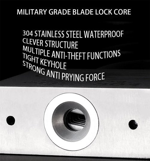 Bike Chain Lock, Gate Chain Lock, 304 Stainless Steel Materials. No Rust, Corrosion Resistance, Premium Case-Hardened Security for Motorcycles, Bike, Generator, Gates,Outdoor (20 INCH Chain Lock)