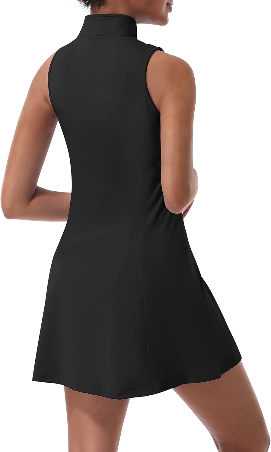 Skiennix Tennis Dress for Women - Sleeveless Athletic Dress with Built-In Shorts & Pockets