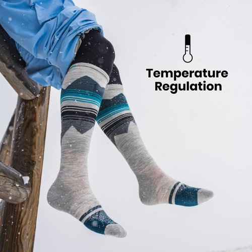 Smartwool, Men's, Hike Full Cushion Crew Socks, Twilight Blue, Large
