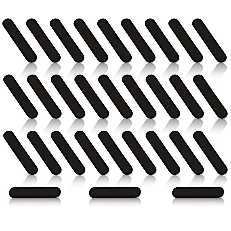 30pcs Pickleball Weight Tapes, 3g Adhesive Weight Strips Pickleball Lead Tape Golf Weighted Tape Pickleball Paddle Tape for Protecting Paddle Edge Guard, Increase The Counterweight (Black)
