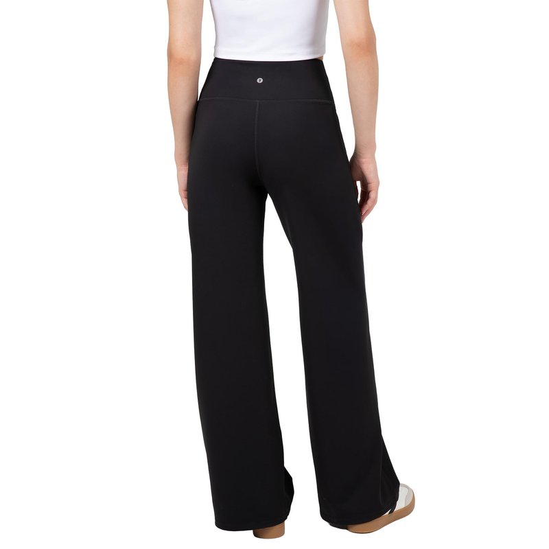 YITTY Active Women's High Waist Wide Leg Pants – Buttery Soft Lounge & Yoga Pants with Tummy Control, 4-Way Stretch, Iconic Black, M, Regular | 31" Inseam