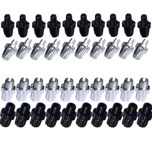 Lotatheta 40 pcs 10mm M10 7mm M7 Bike Brake Handle Lever Fastener Adjusting Barrels Screws Bolt MTB Bicycle Aluminium Alloy for Mountain Bike Road Bike Silver Black