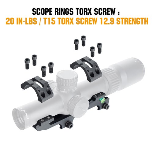 ohhunt Quick Release Scope Mount 1" 30mm with Red Dot Adapter Plate Compatible with RMR Footprint