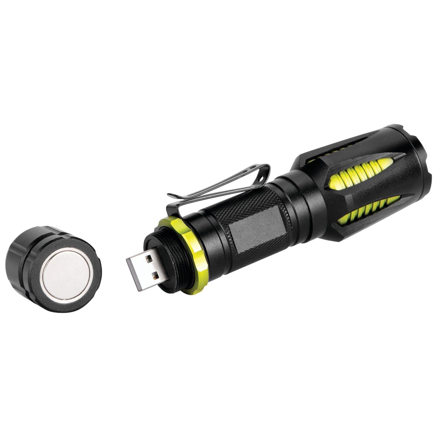 Performance Tool W2668 418 lumens Firepoint X USB Flashlight, Super Bright Seoul LEDs, tactical aluminum housing and magnetic base